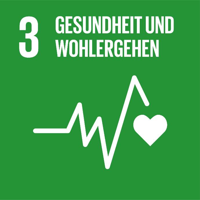 Grafik zum Ziel Nachhaltige Entwicklung: Gesundheit und Wohlergehen